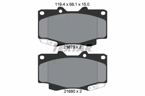 накладки TEXTAR 2168001