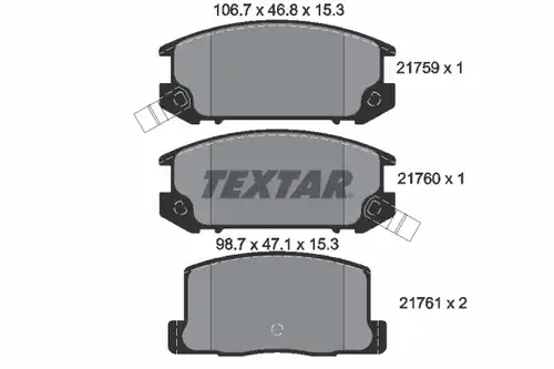 накладки TEXTAR 2175901