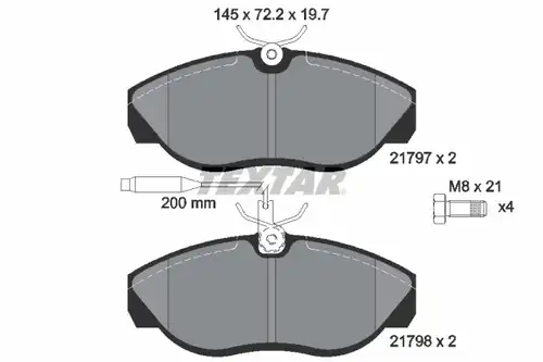 накладки TEXTAR 2179701