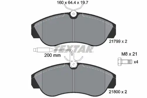 накладки TEXTAR 2179901