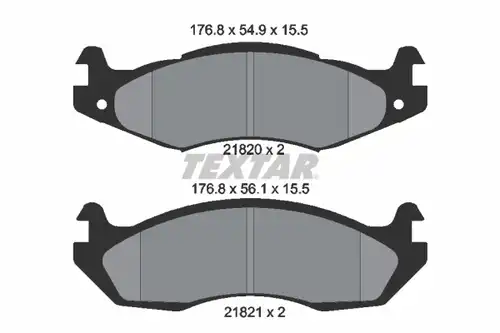 накладки TEXTAR 2182001