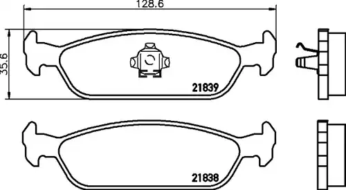 накладки TEXTAR 2183801