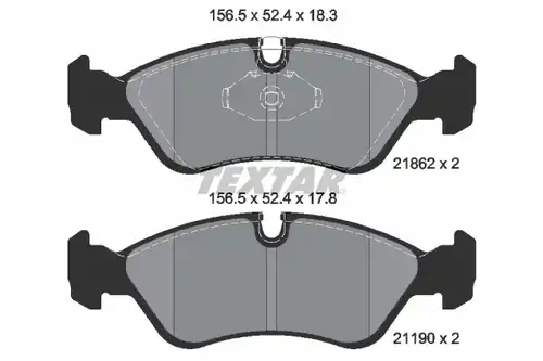 накладки TEXTAR 2186201