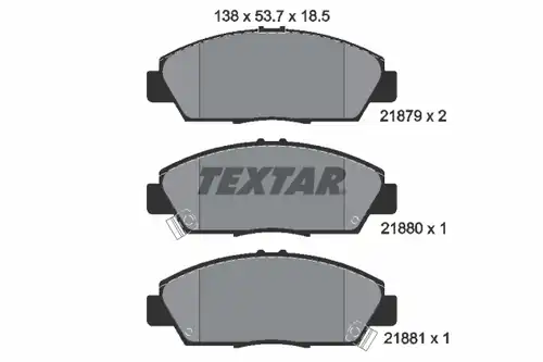 накладки TEXTAR 2187901