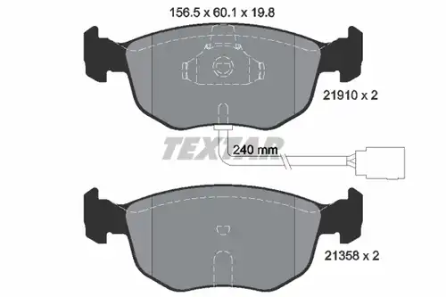 накладки TEXTAR 2191003