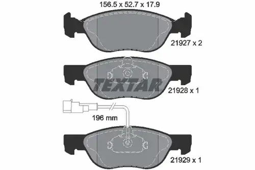 накладки TEXTAR 2192701