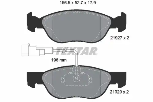 накладки TEXTAR 2192901