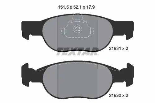 накладки TEXTAR 2193101