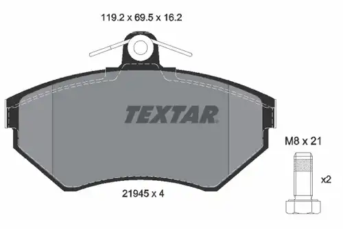 накладки TEXTAR 2194502