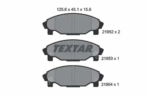 накладки TEXTAR 2195202