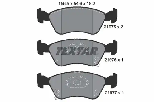 накладки TEXTAR 2197502