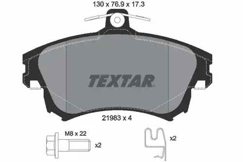 накладки TEXTAR 2198302