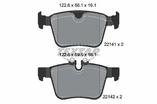 накладки TEXTAR 2214101