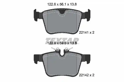 накладки TEXTAR 2214103