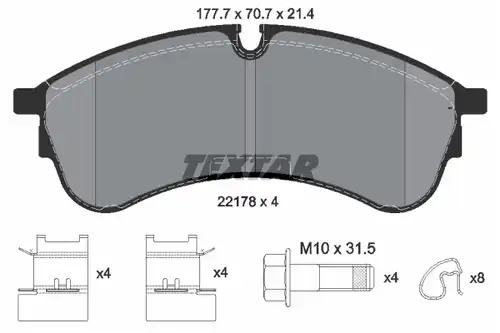 накладки TEXTAR 2217801