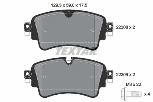 накладки TEXTAR 2230801