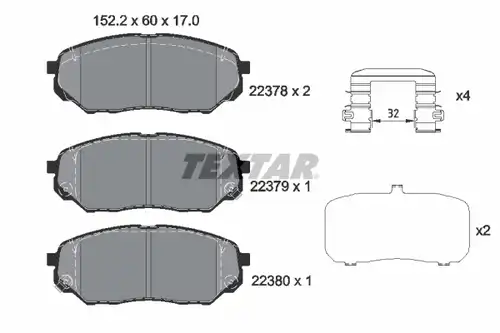 накладки TEXTAR 2237801