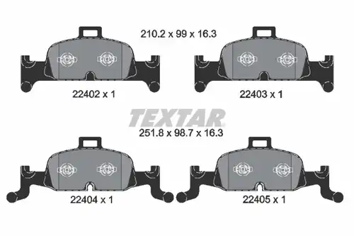 накладки TEXTAR 2240201