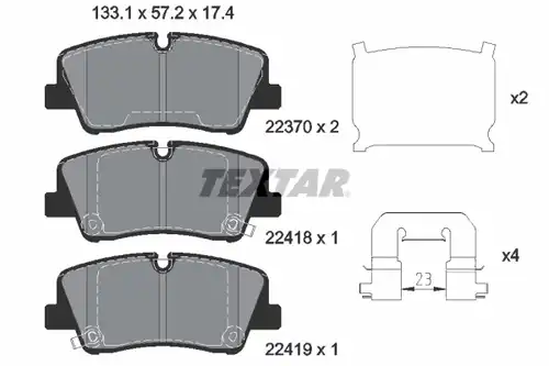 накладки TEXTAR 2241801