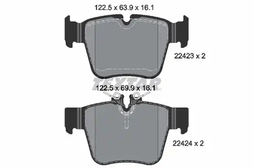 накладки TEXTAR 2242301