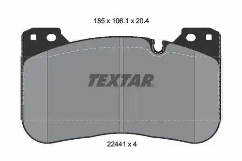 накладки TEXTAR 2244101