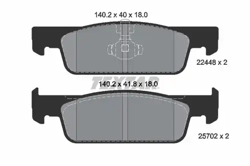 накладки TEXTAR 2244801