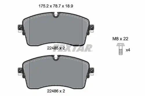 накладки TEXTAR 2248503