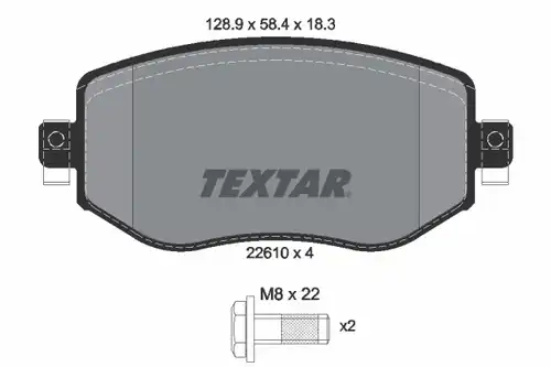 накладки TEXTAR 2261001