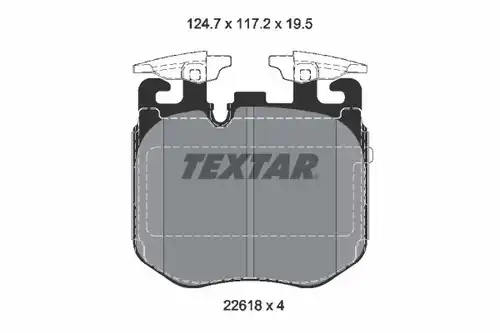 накладки TEXTAR 2261801