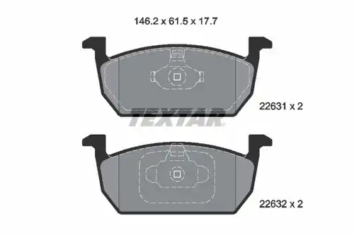 накладки TEXTAR 2263101