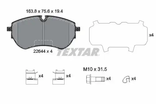 накладки TEXTAR 2264401