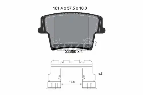 накладки TEXTAR 2265001