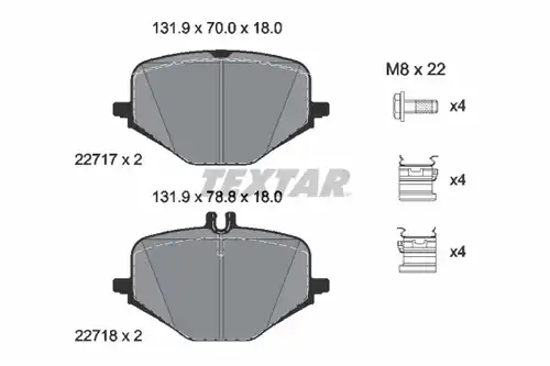 накладки TEXTAR 2271701