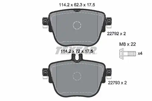 накладки TEXTAR 2279201