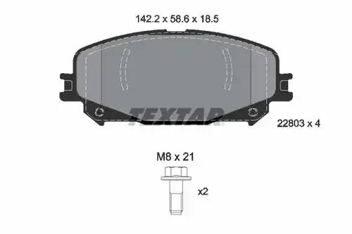 накладки TEXTAR 2280301