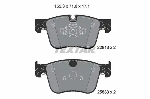 накладки TEXTAR 2281301