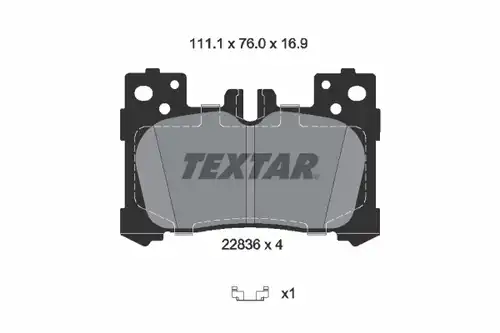 накладки TEXTAR 2283601