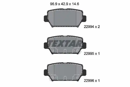 накладки TEXTAR 2299401