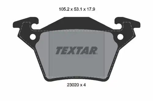 накладки TEXTAR 2302001