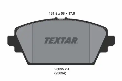 накладки TEXTAR 2309501