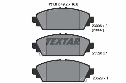 накладки TEXTAR 2309601