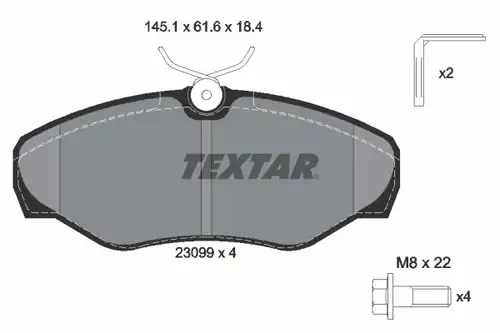 накладки TEXTAR 2309902