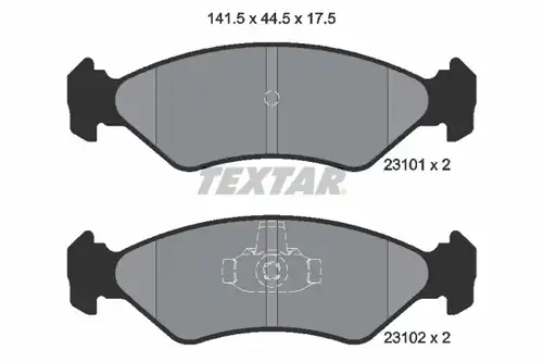 накладки TEXTAR 2310101