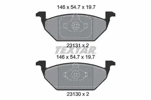 накладки TEXTAR 2313001