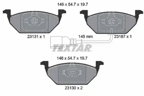 накладки TEXTAR 2313101