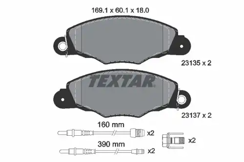 накладки TEXTAR 2313503