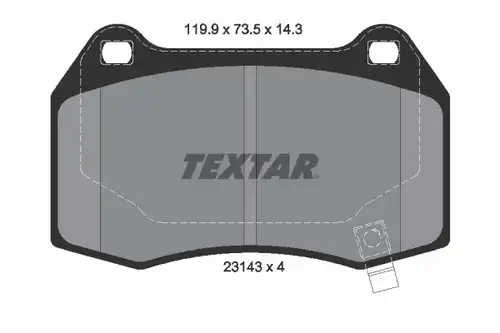 накладки TEXTAR 2314301