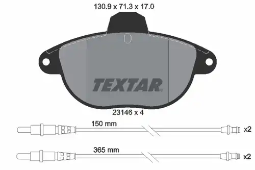 накладки TEXTAR 2314601