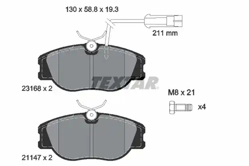 накладки TEXTAR 2316803