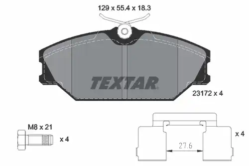 накладки TEXTAR 2317203